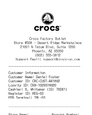 Crocs Receipt Logo