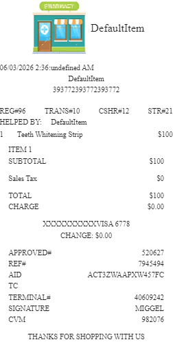 Pharmacy Receipt Logo