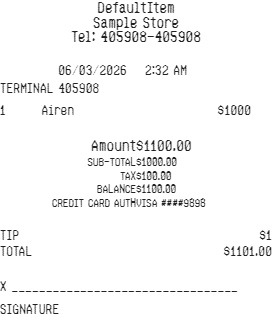 Bar Receipt Logo