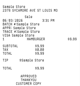 Fast Food Receipt Logo