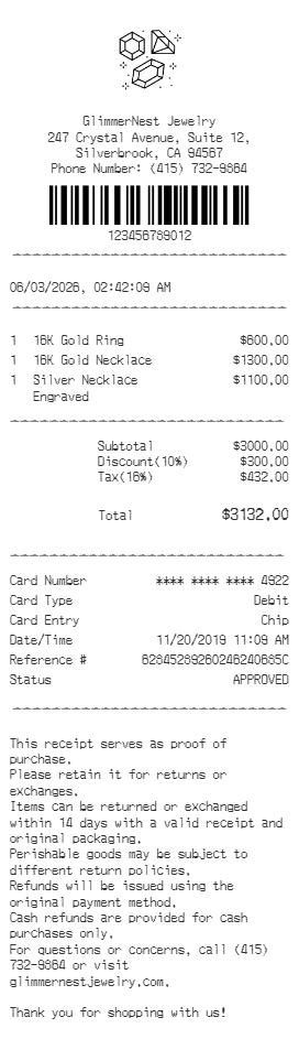 Kohl's Receipt Logo
