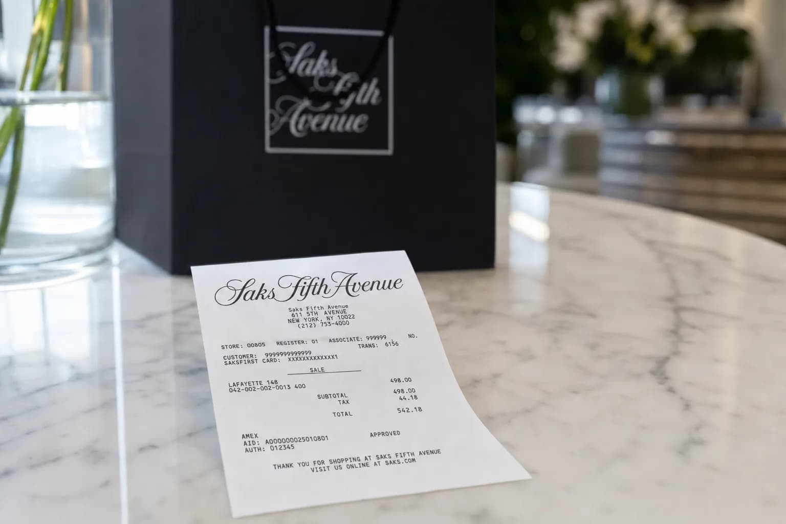 Saks Fifth Avenue Receipt: How to Find, Download & Use for Returns
