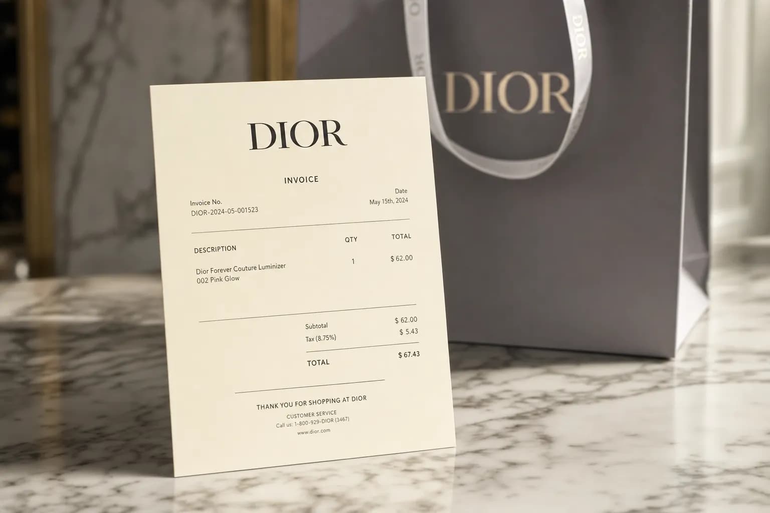 Dior Receipt: How to Get, Replace & Use Dior Invoices