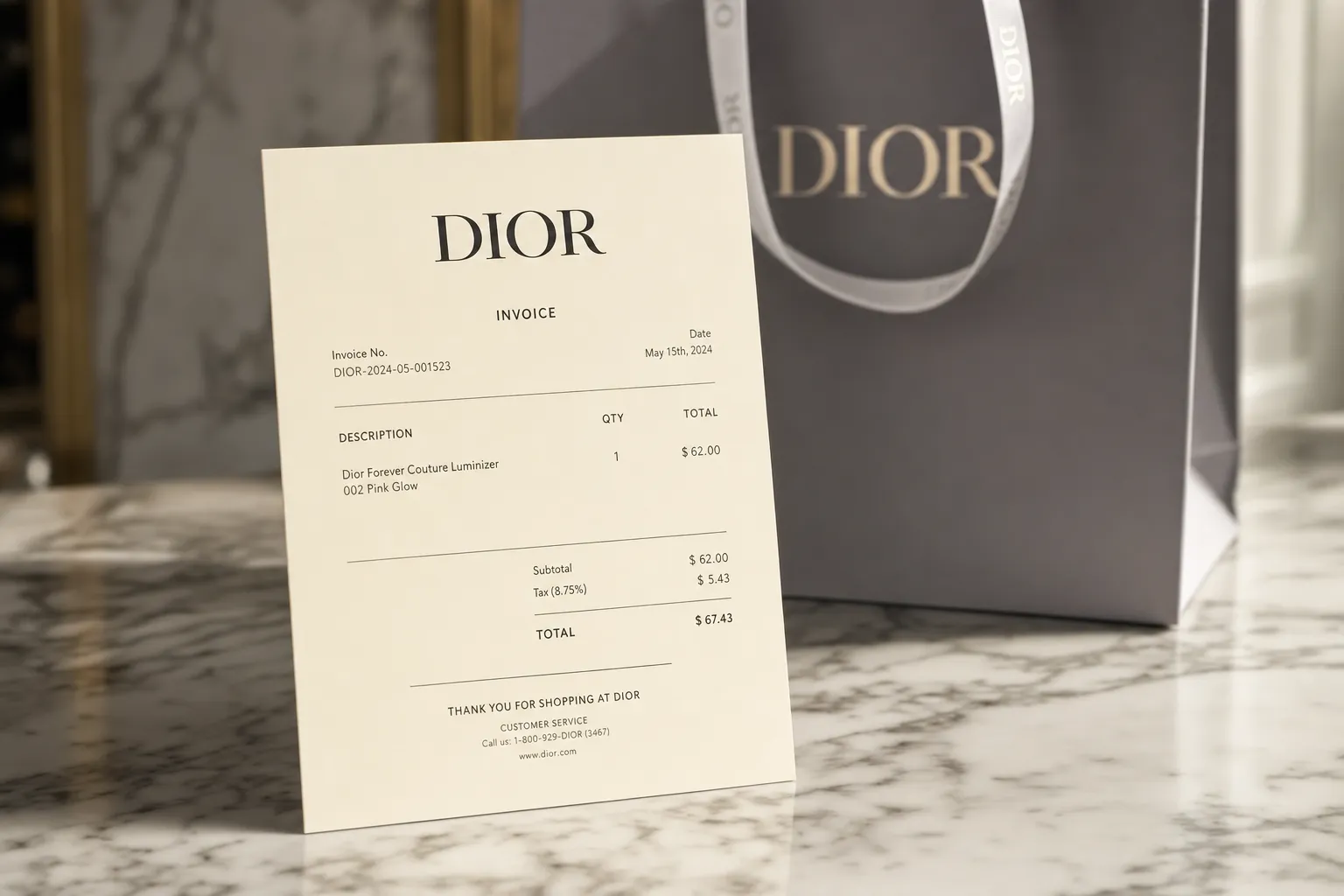Dior Receipt: How to Get, Replace & Use Dior Invoices