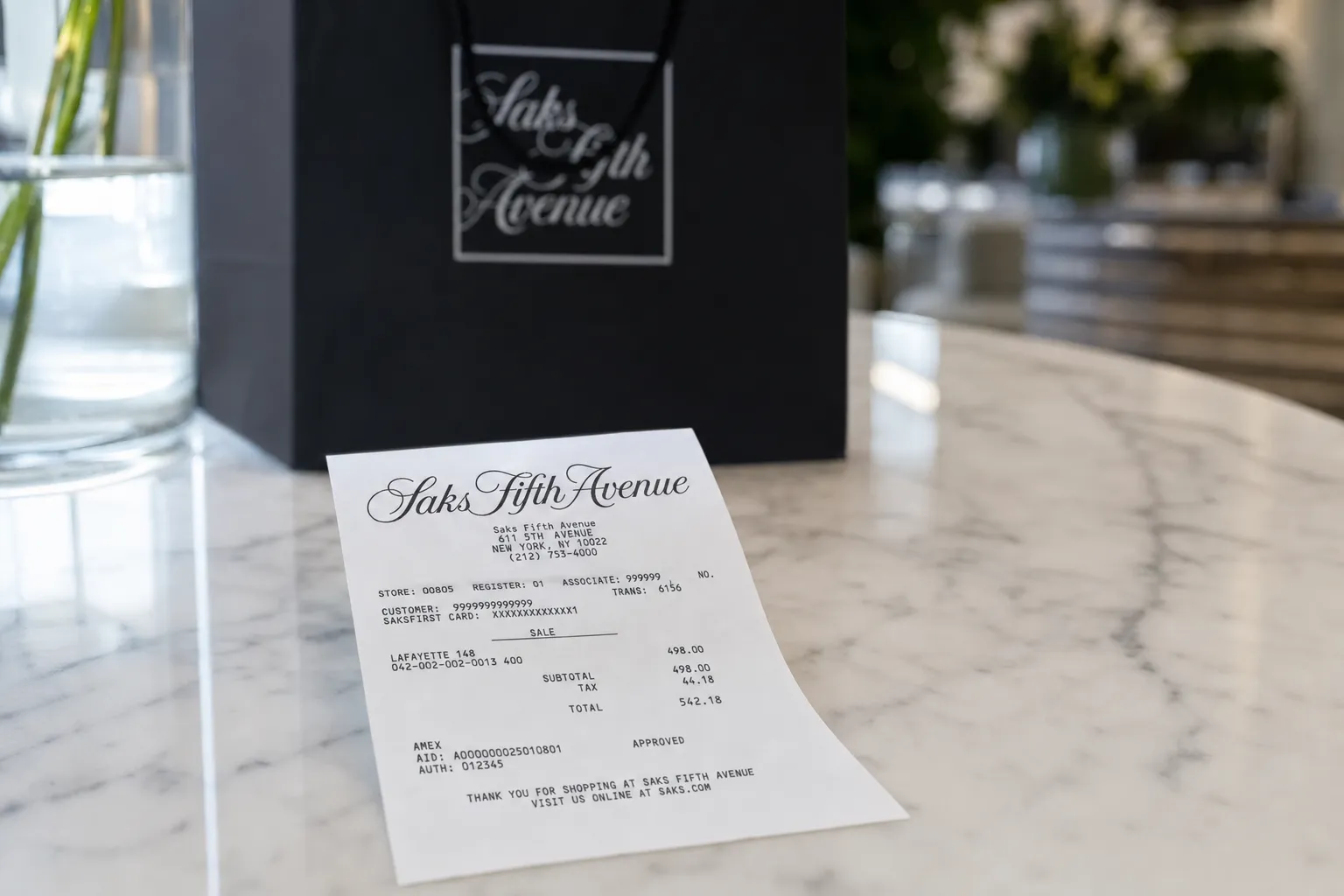Saks Fifth Avenue Receipt: How to Find, Download & Use for Returns
