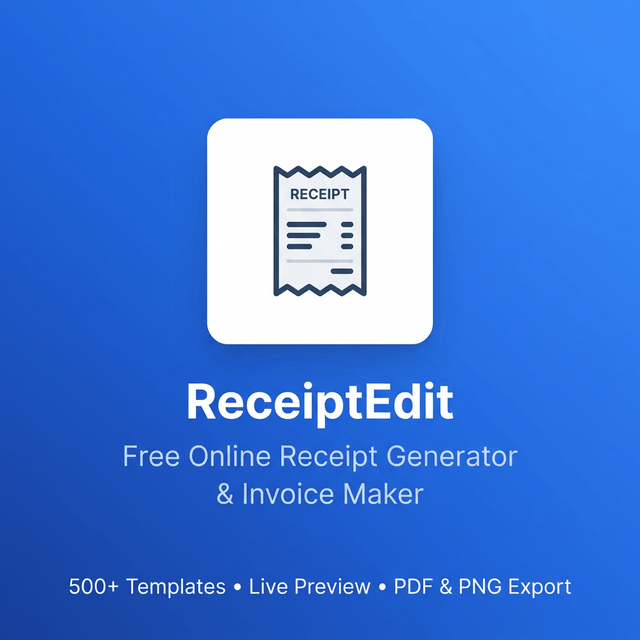 ReceiptEdit Payment Receipt Template logo